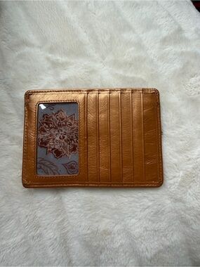 Hobo Euro Slide Card Case Bronzy Gold